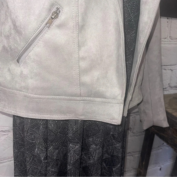 Philosophy faux suede leather jacket small - Picture 5 of 7